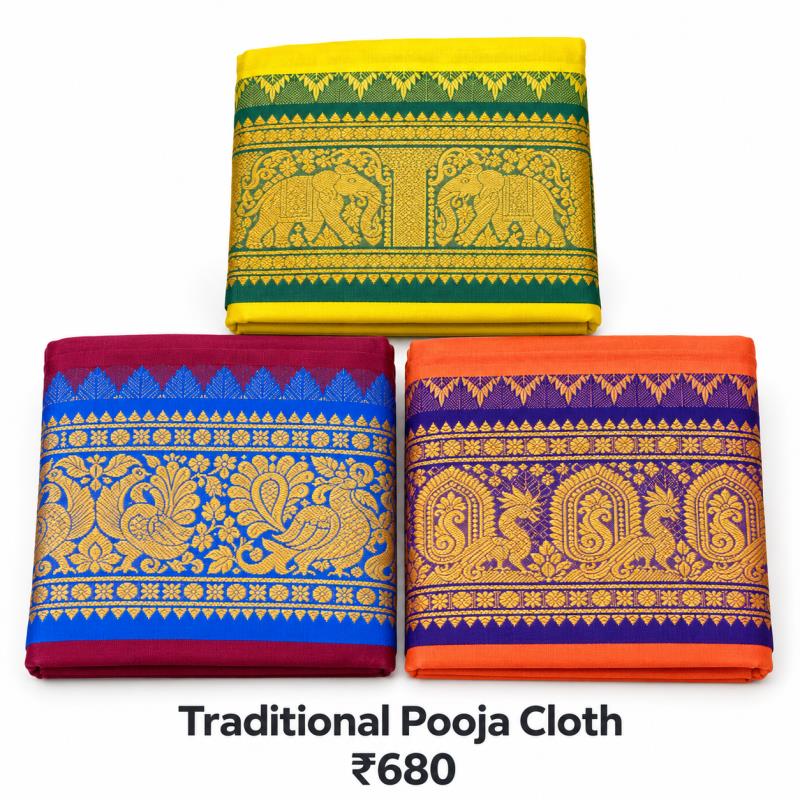 Traditional Pooja Cloth - Image 2